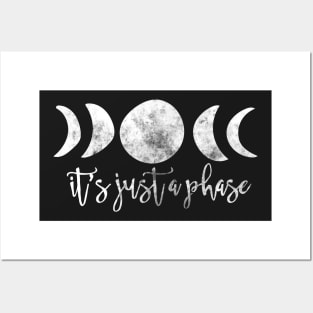 It's just a phase moon phases Posters and Art
